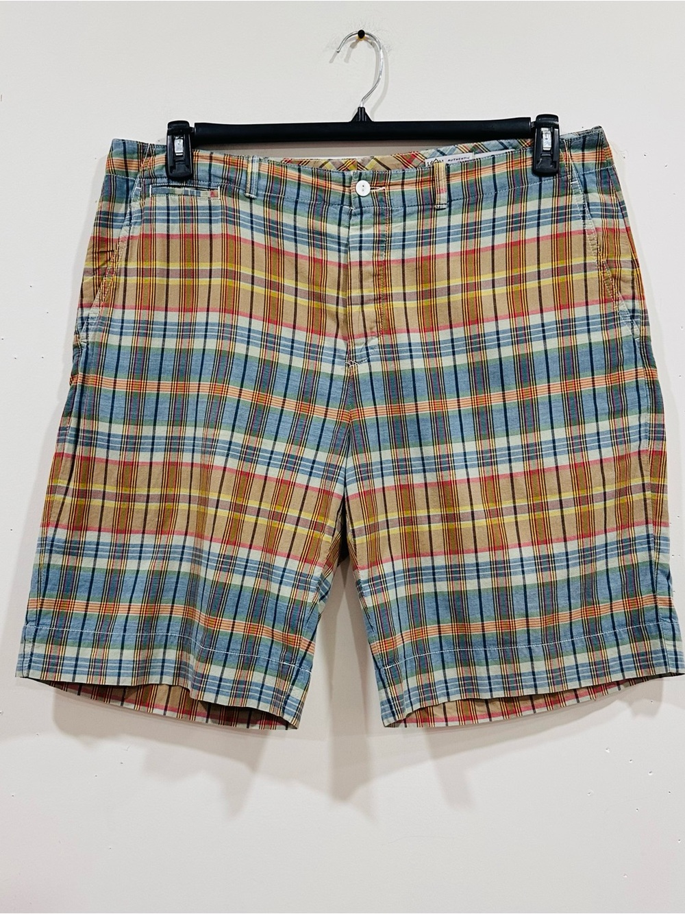 Polo Ralph Lauren Authentic India Madras Plaid‎ Chino Shorts Men's Sz 40